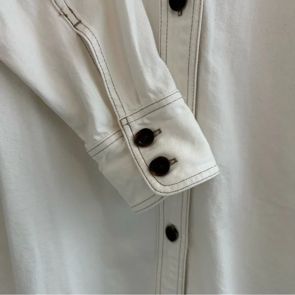 NWT Madewell Denim Oversized Mini Shirtdress - Picture 5 of 11